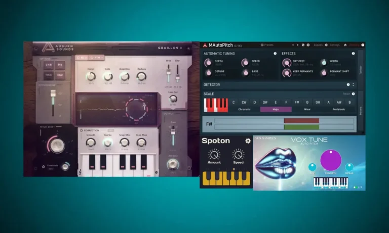 Free autotune VST plugins for vocals, including Graillon 3, MAutoPitch, Spoton, and Vox Tune.