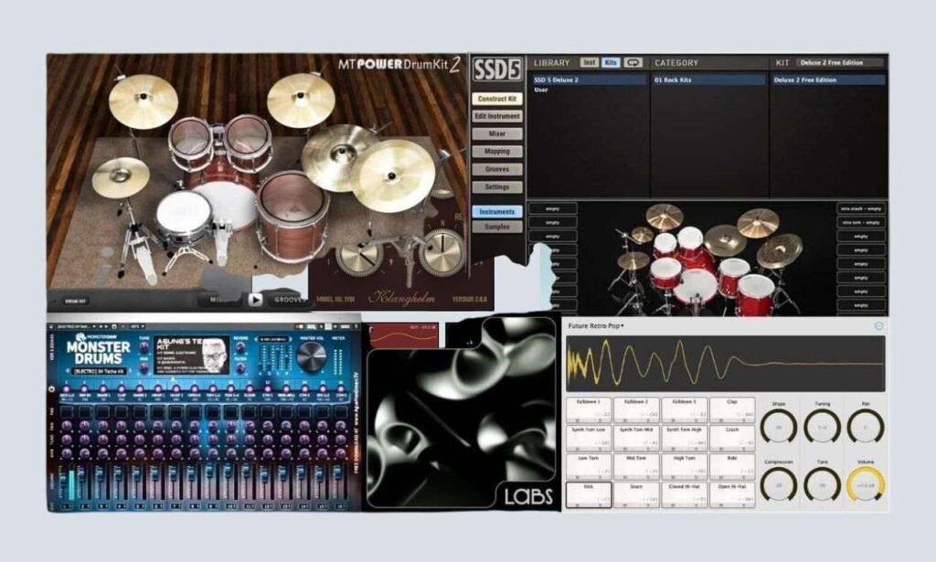 List of the best free drum VST plugins including MT Power Drum Kit and Sitala.