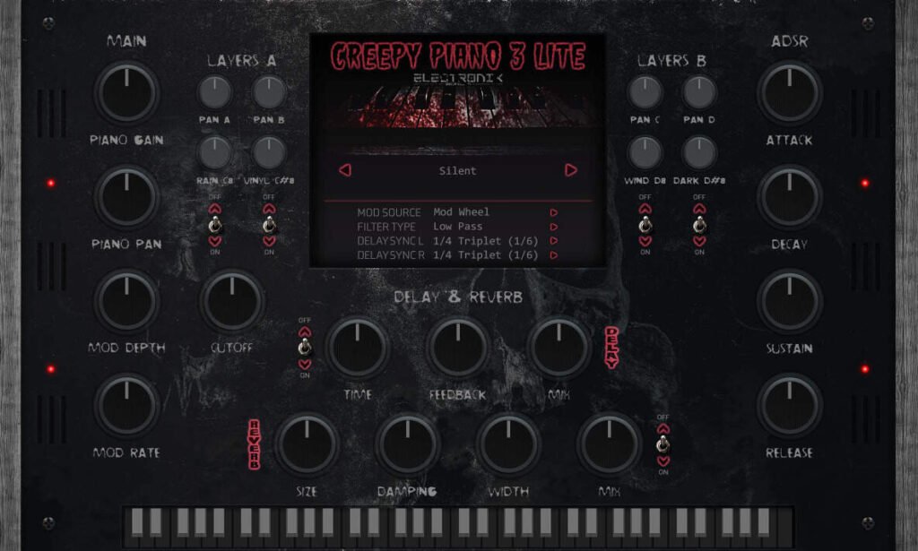 Creepy Piano 3 free VST plugin for trap and horror beats.