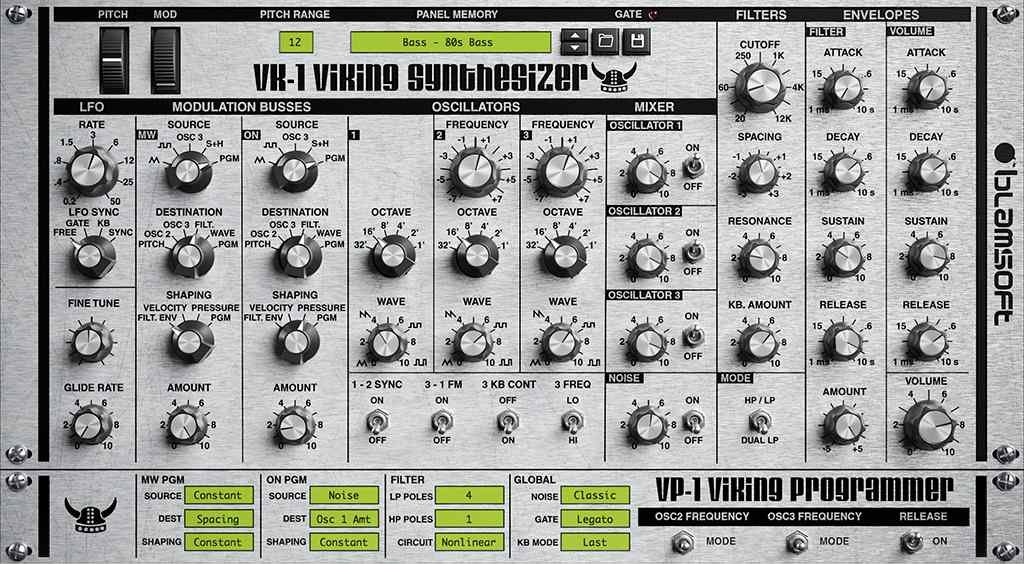 VK-1 Viking monophonic Moog Voyager emulation interface.