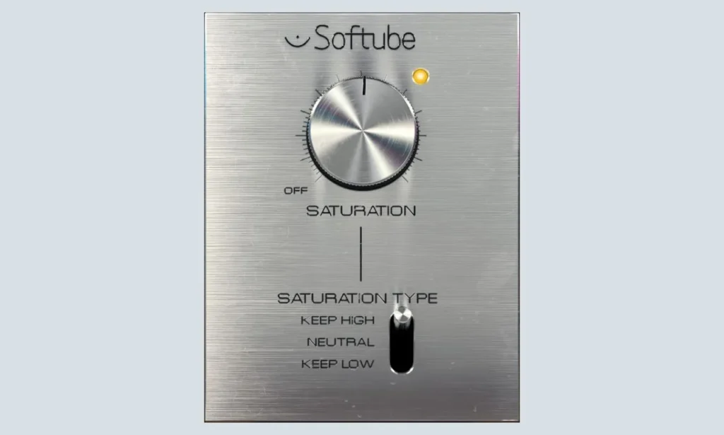 Softube Saturation Knob plugin review showing the single knob interface.