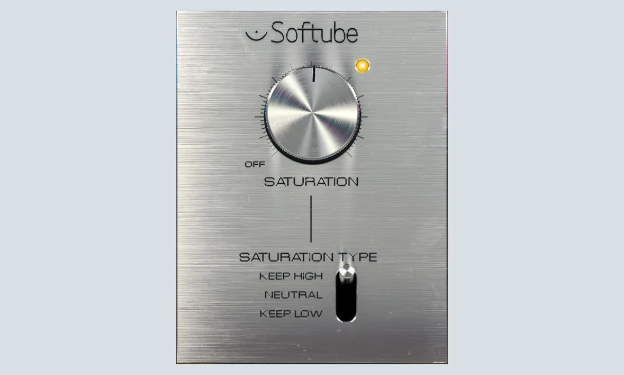 Softube Saturation Knob plugin review showing the single knob interface.