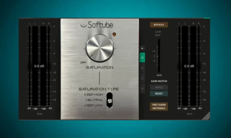 Softube Saturation Knob plugin interface.